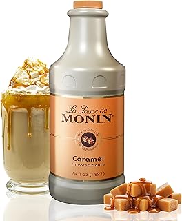 Monin - Gourmet Caramel Sauce, Rich and Buttery, Great for Desserts, Cof...