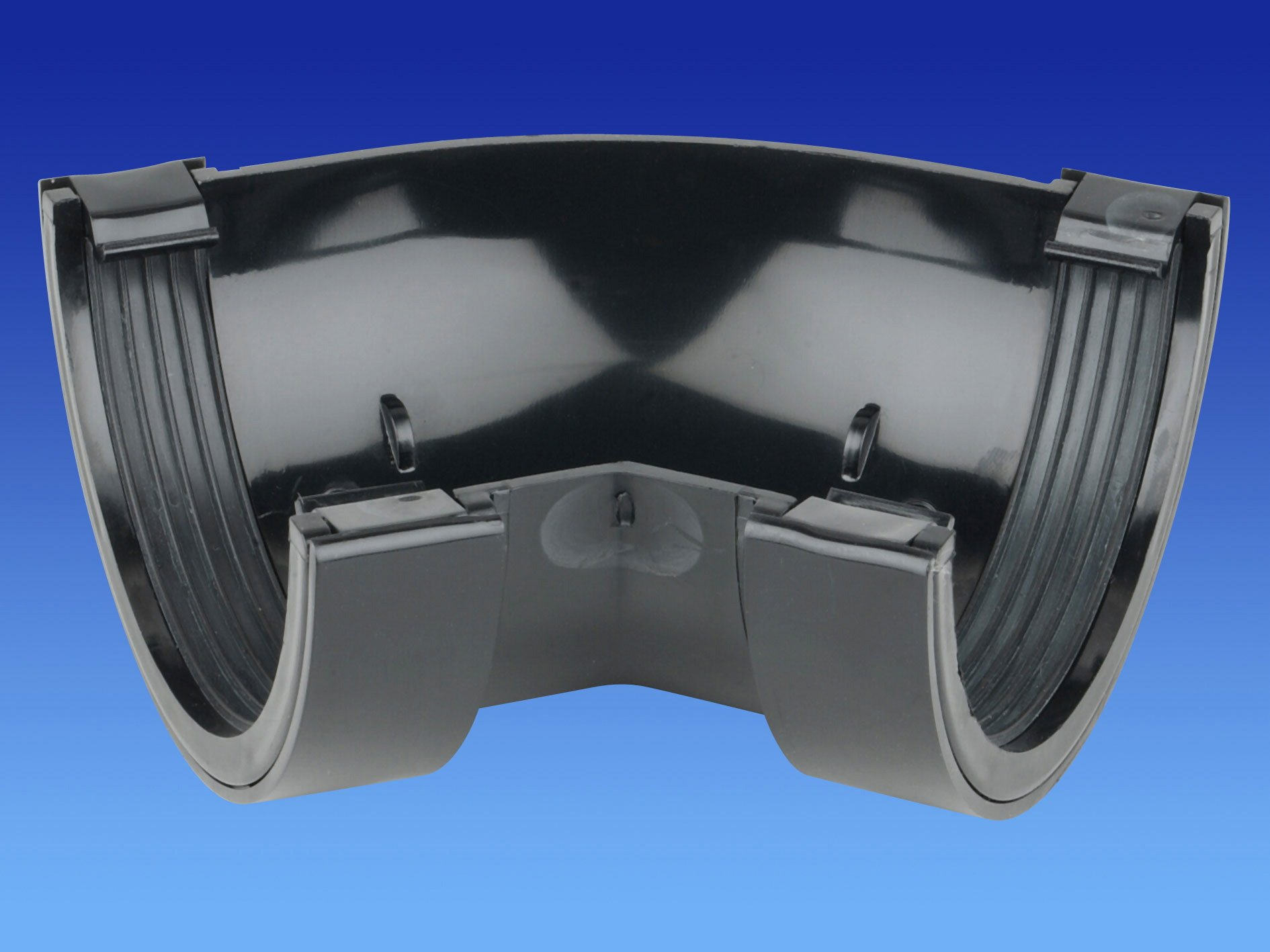 Wavin OSMA Roundline Angle (45 deg) 112mm Black 0T004b