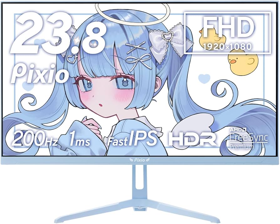 Amazon.co.jp: PX248 Wave Pastel Blue Angel ゲーミングモニター 23.8 Amazon.co.jp: PX248 Wave Pastel Blue Angel ゲーミングモニター 23.8