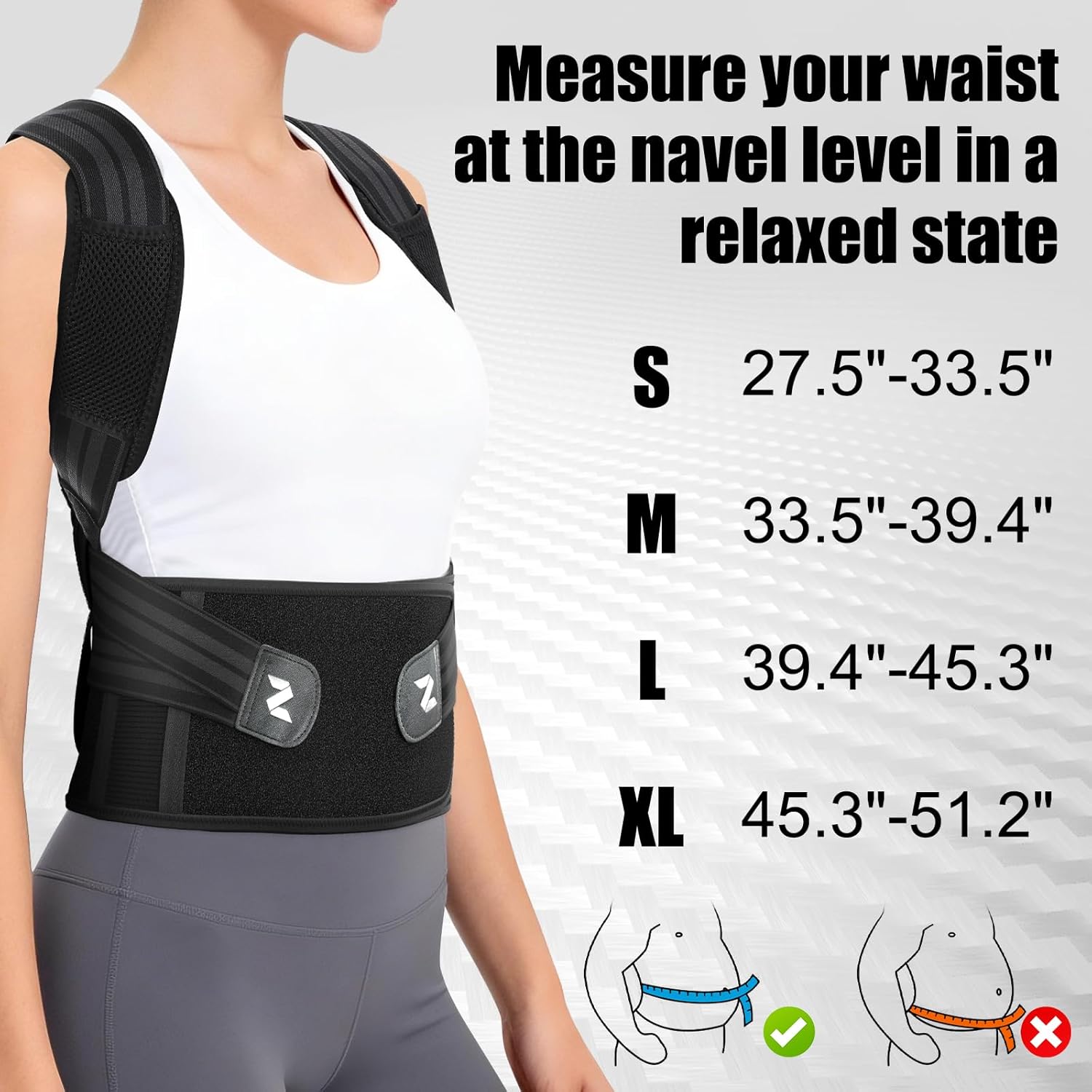 NEENCA Medical Posture Corrector Back Brace for Women & Men, Fully Adjustable Back Support, Shoulder Straightener for Upper and Lower Back Pain Relief - Scoliosis, Hunchback, Thoracic, Spine Corrector - Image 6