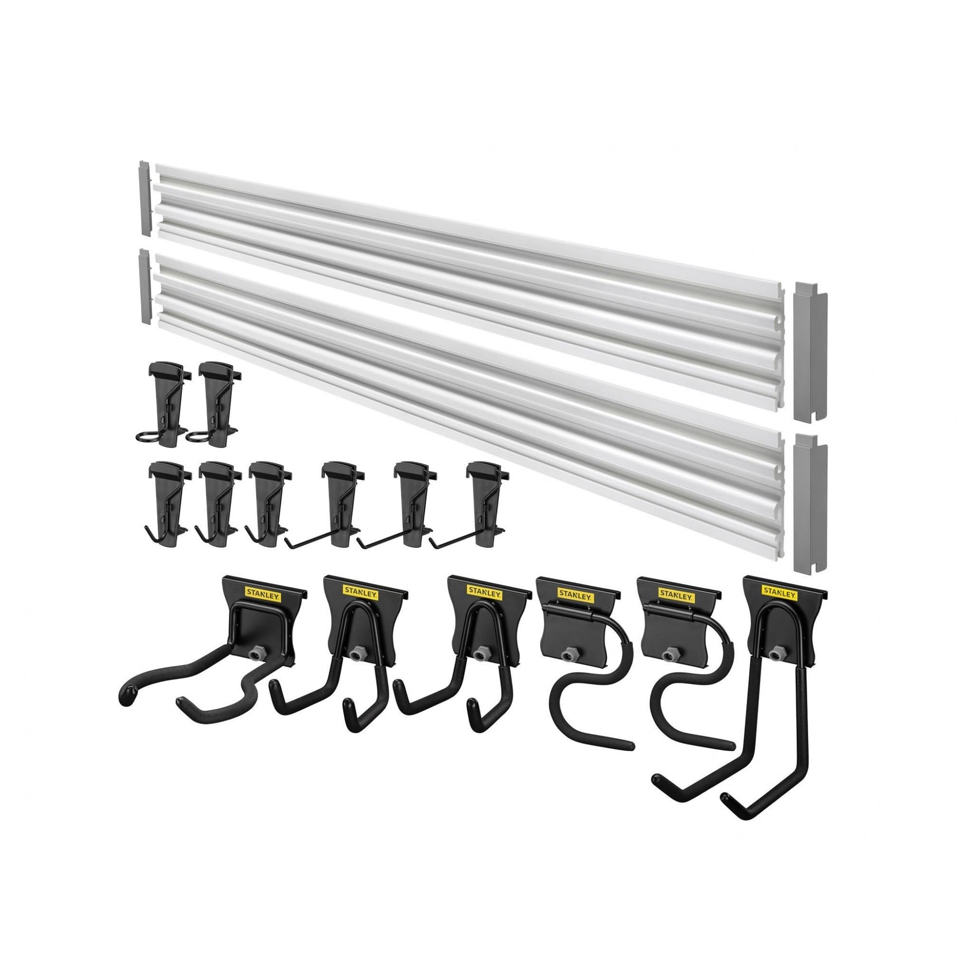 STANLEY STST22000-1 Kit 2 Binari 16 Ganci 4 Tappi, Grigio