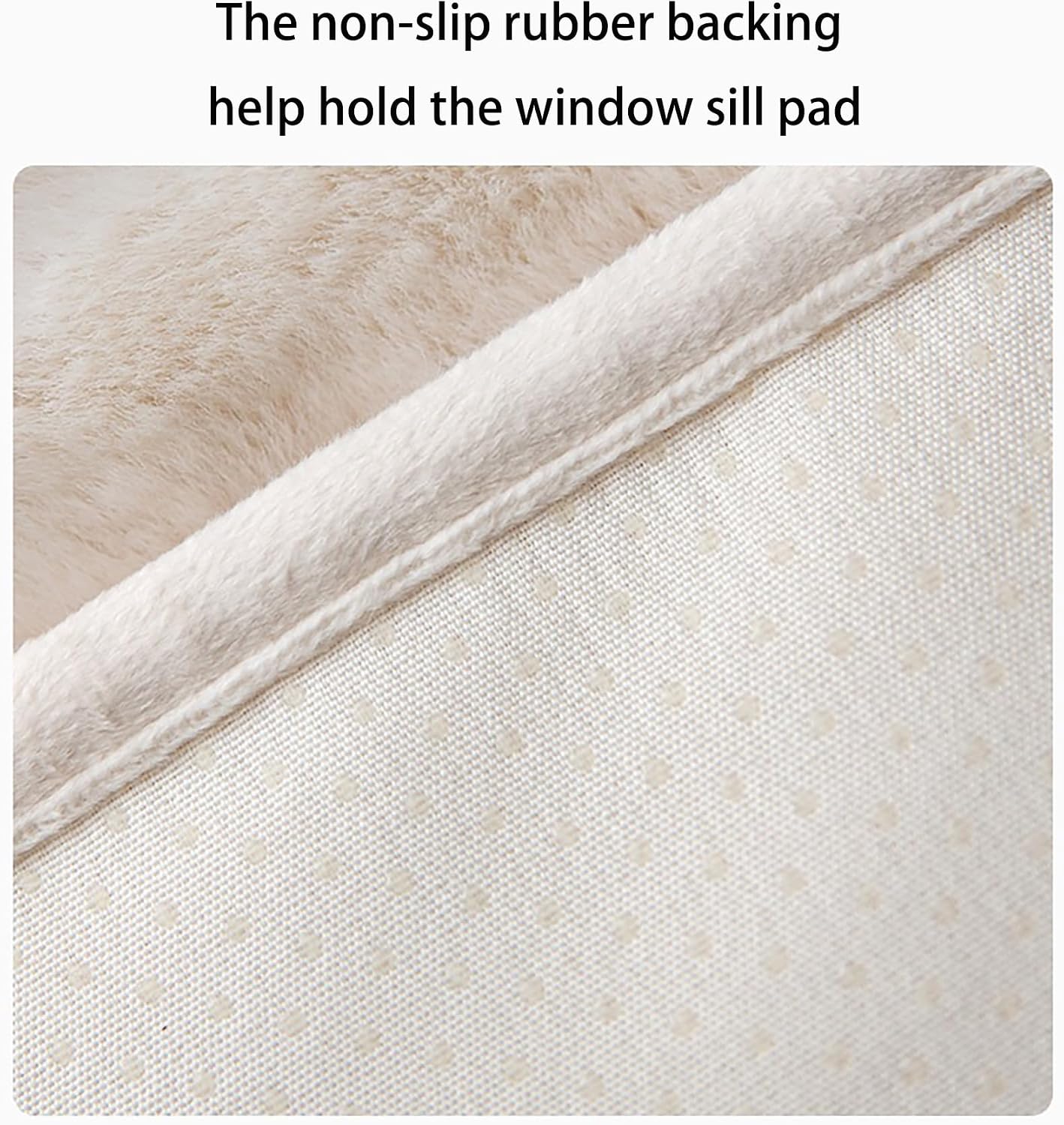 Soft Cat Dog Window Sill Pet Pad Perch,Fluffy Windowsill Dog Pet Mat Pillow Seat Bed, Cat Dog Cushion for Window Sill Mat (Gray, 12"x24")