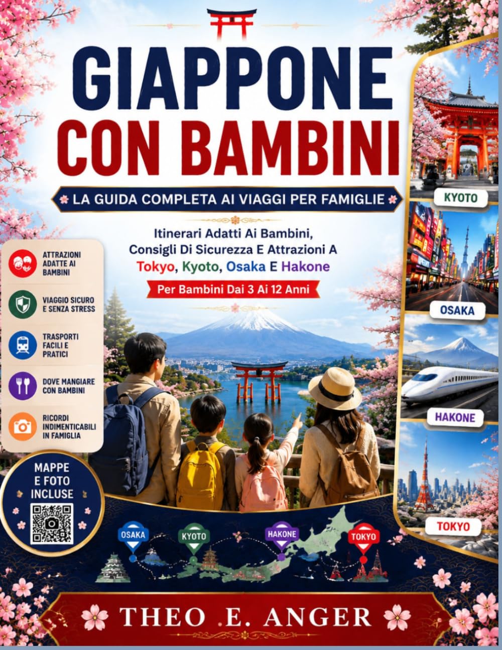 GIAPPONE CON BAMBINI LA GUIDA COMPLETA AI VIAGGI PER FAMIGLIE: Itinerari Adatti Ai Bambini, Consigli Di Sicurezza E Attrazioni A Tokyo, Kyoto, Osaka E Hakone Per Bambini Dai 3 Ai 12 Anni