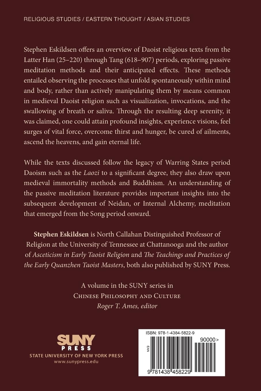 Daoism, Meditation, and the Wonders of Serenity: From the Latter Han Dynasty (25-220) to the Tang Dynasty (618-907) (Chinese Philosophy Culture)