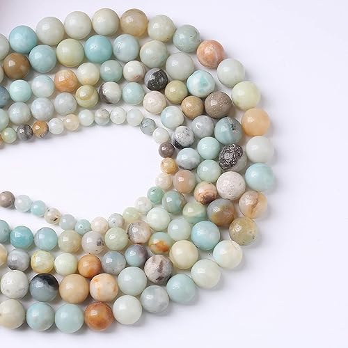 Miniatura 177 de 6mm 66pcs Natural White Porcelain Agates Stone Round Beads for Jewelry Making Spacer Loose Spacers Beads DIY Bracelets 15" Strand