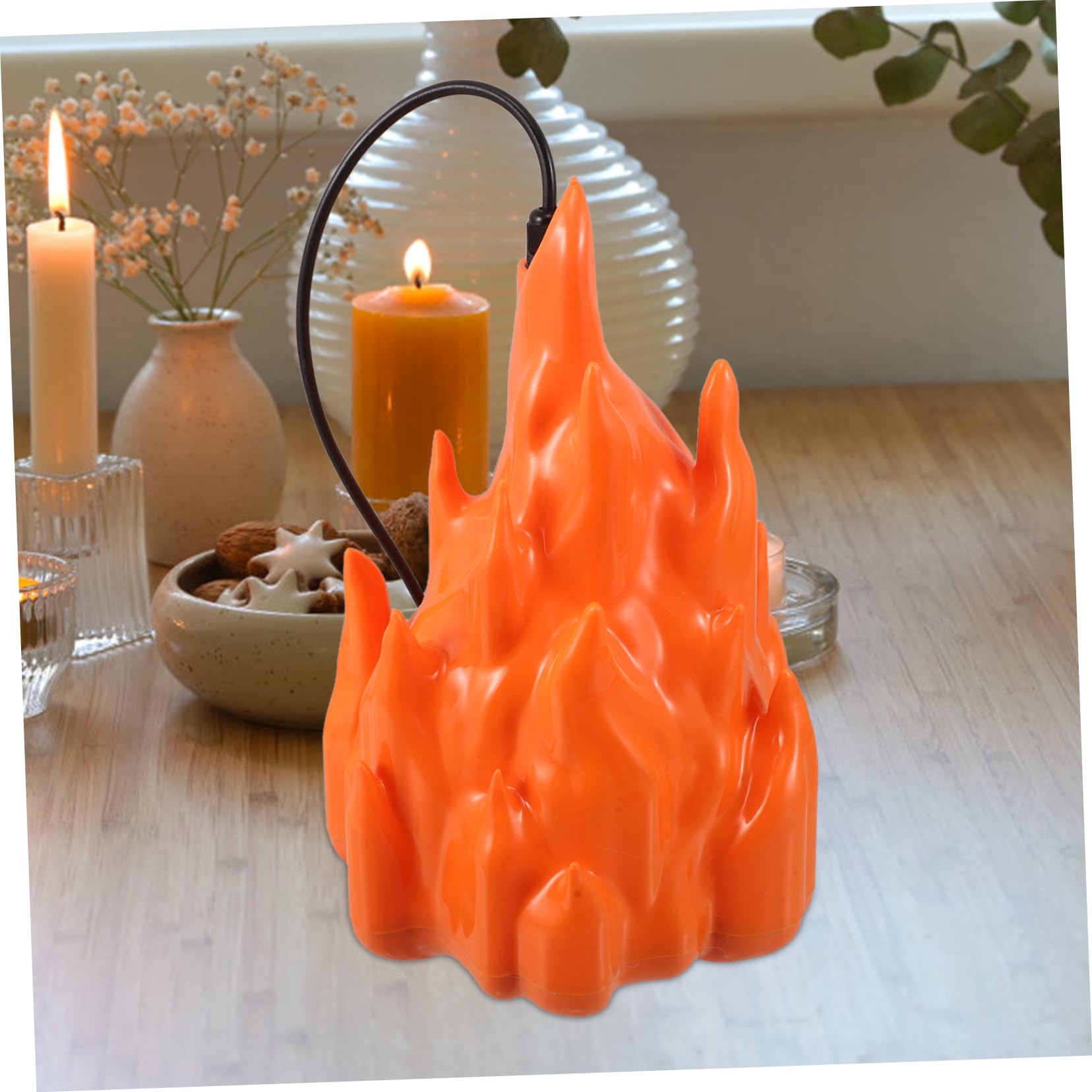 Ciieeo Lampadina Effetto Fiamma LED Luce Notturna senza Fiamma per Stufa per Camera da Letto e Soggiorno Decorativa e Sicura