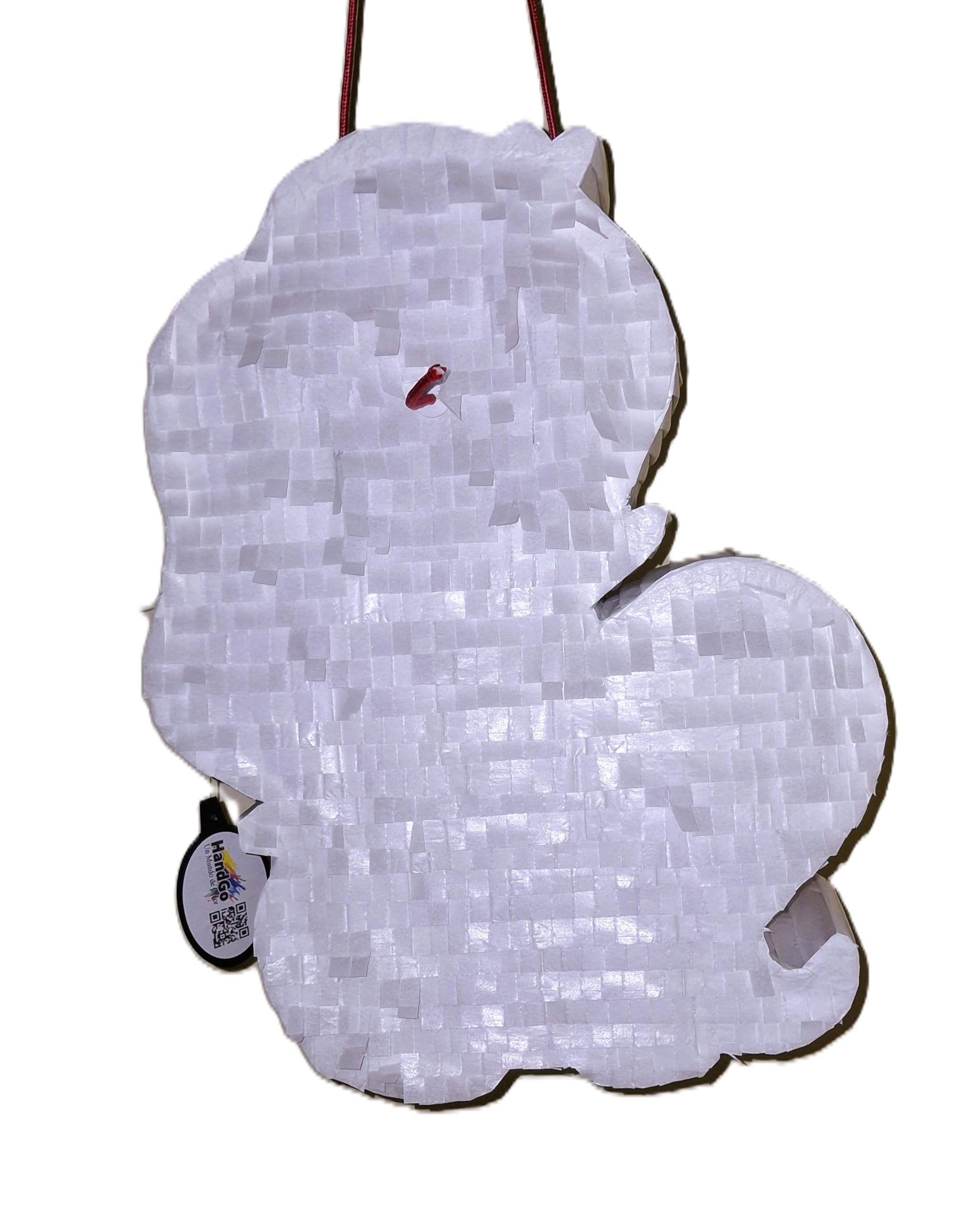 Piñata cumpleaños infantil hecha a mano Unicornio (Grande 60x45x10 Centímetros)