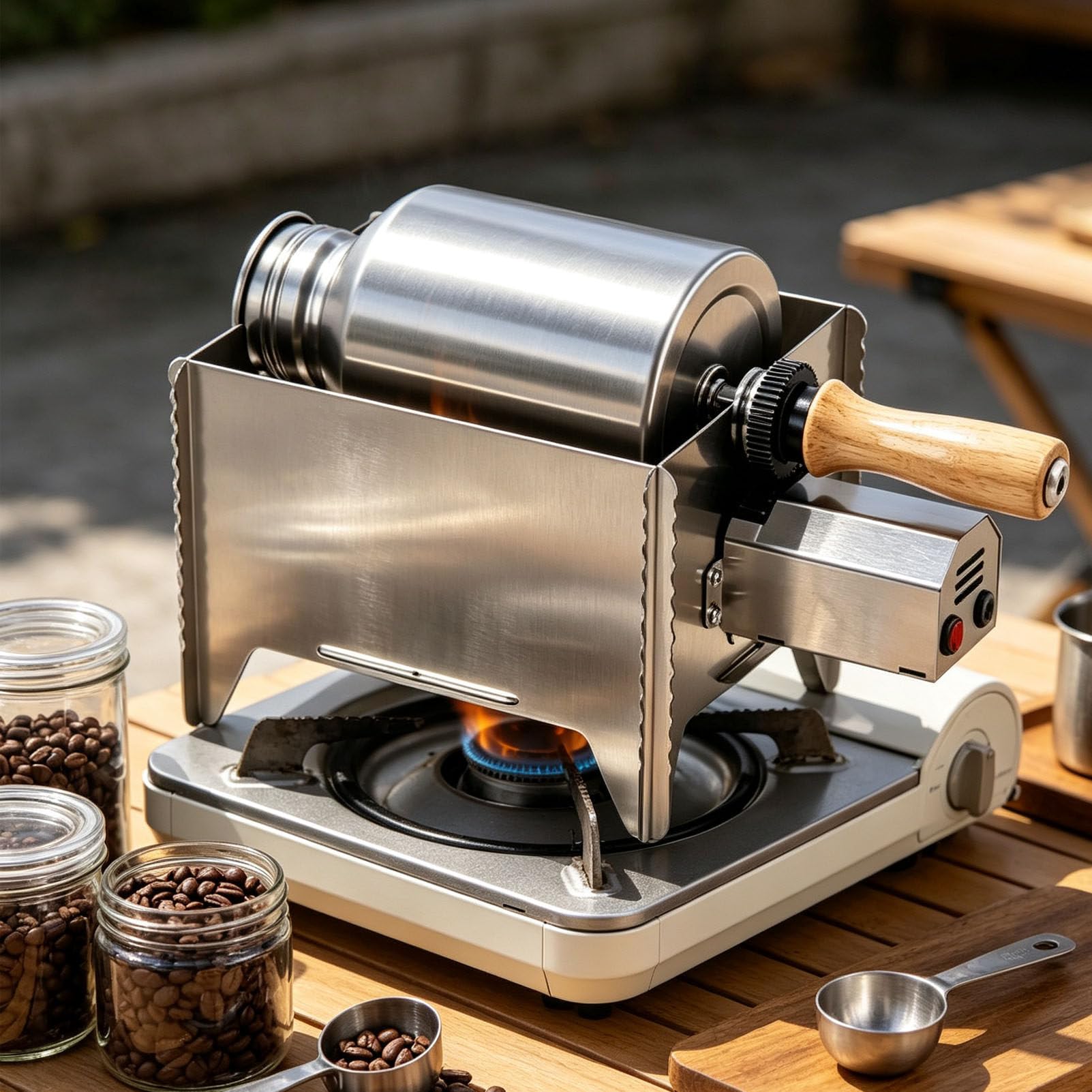 PioMue Stainless Steel Coffee Roaster for Coffee Lovers StainlessSteel