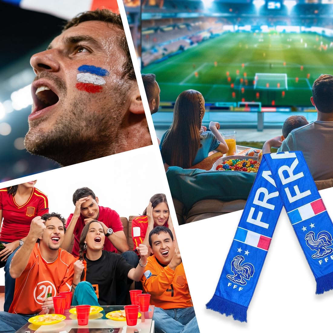 Écharpe supporter équipe de france