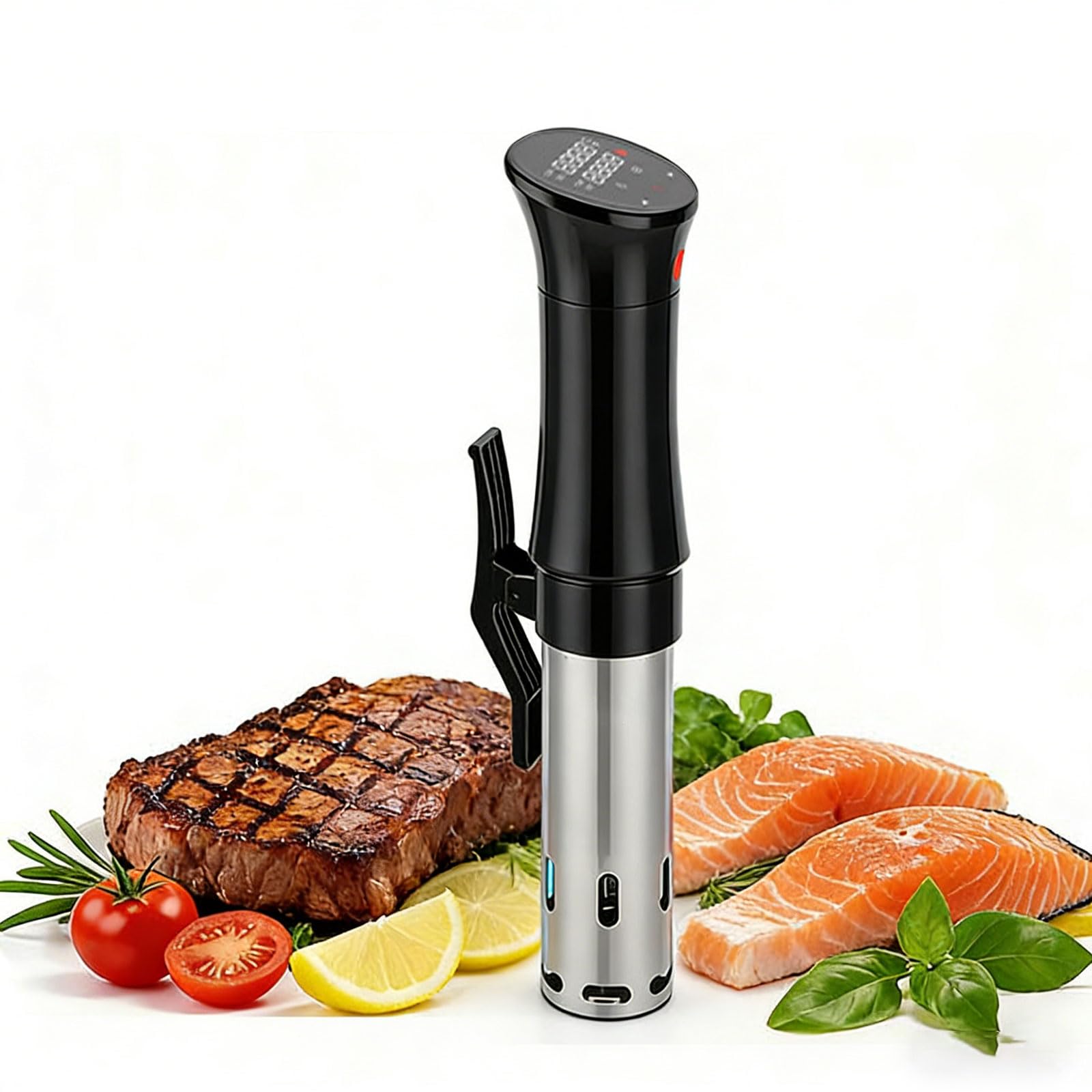 Máquina sous vide 1100w con indicador de 3 colores y control led