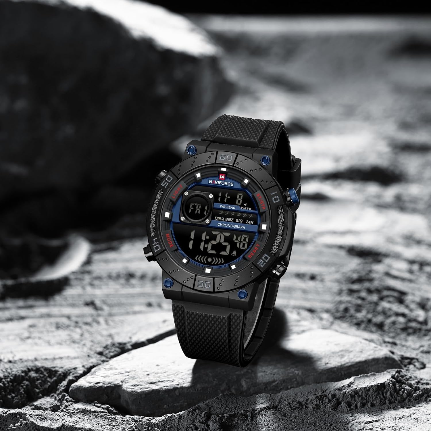 NAVIFORCE Fashion Men Digital Wrist Watch Military Waterproof Sports Chronograph Watches for Men with Alarm/LED Backlight - Image 5