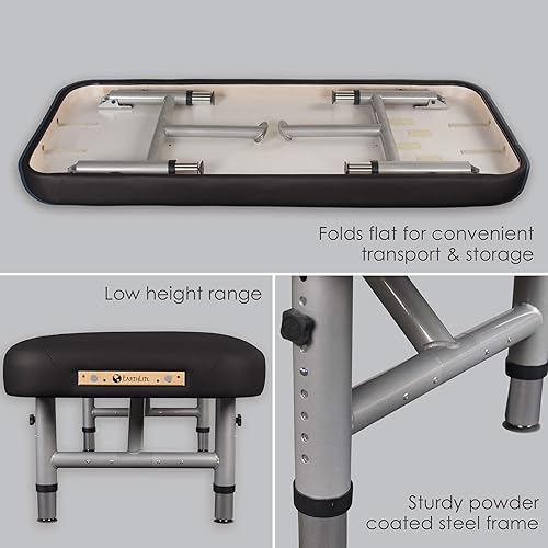 Miniatura 3 de EARTHLITE YOSEMITE 30 - Mesa de terapia física extra ancha ajustable de baja altura 20-265 pulgadas mesa de examen y masaje de aluminio cuna facial