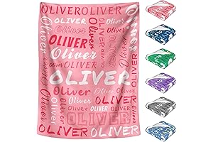 Personalized Baby Blanket with Name for Boys and Girls