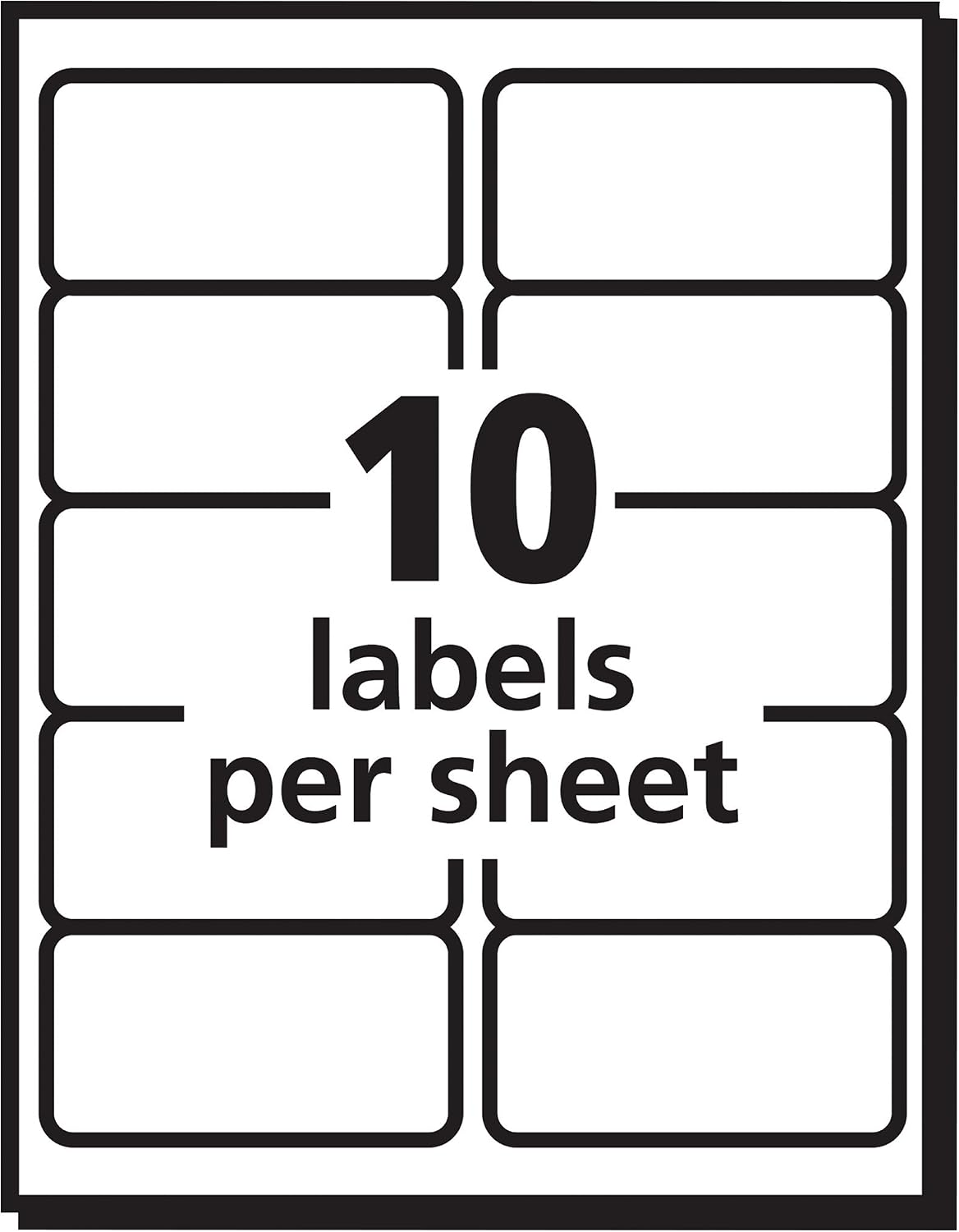 Avery Shipping Labels with TrueBlock Technology for Inkjet Printers 2" x 4", Box of 1,000 (8463)