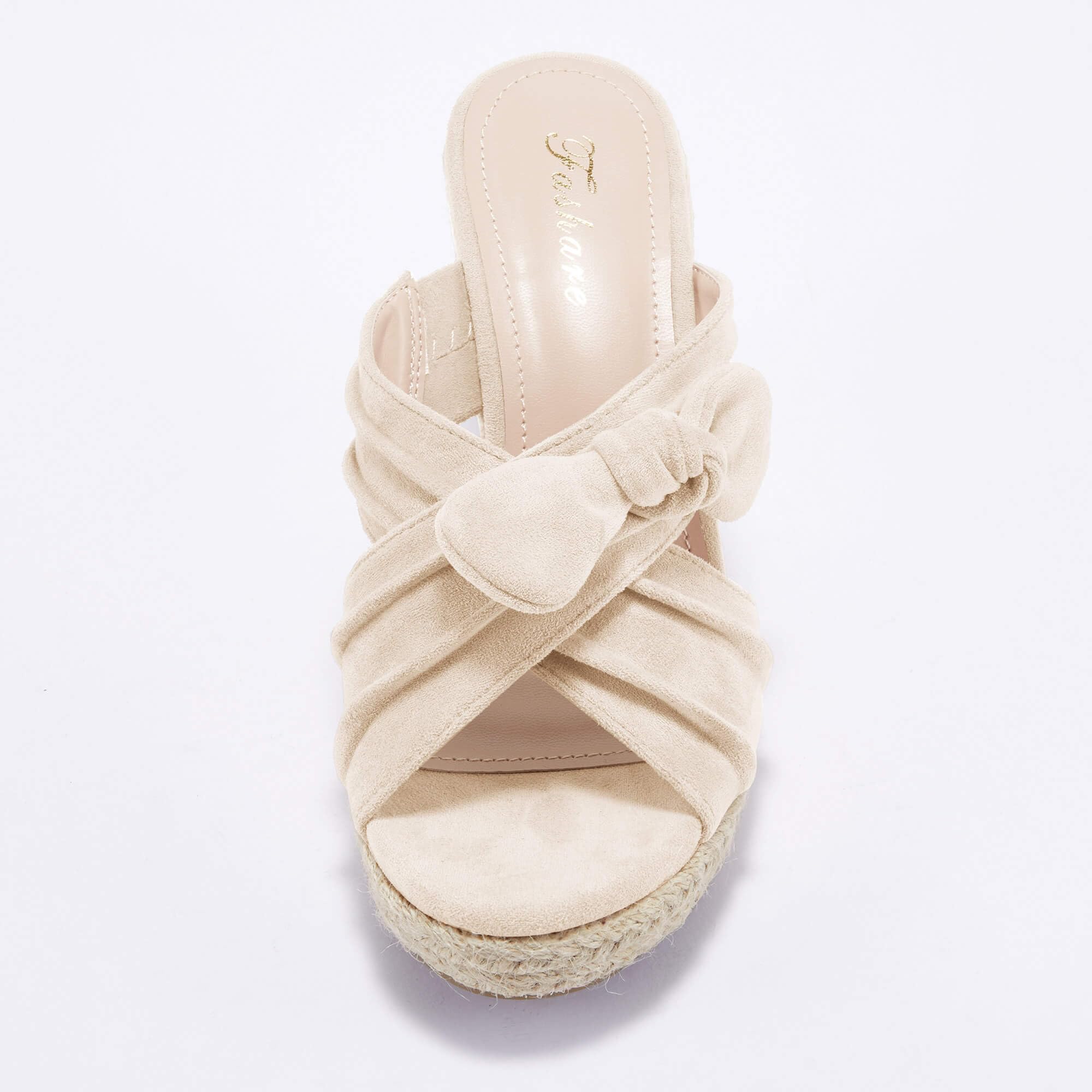 Womens Espadrilles Slip on Wedge Sandals Slides Bow Tie Platform Open Toe Summer Mules Shoes