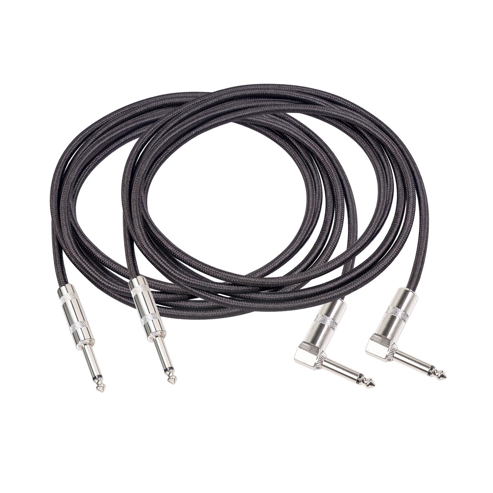 Podwójnie Ekranowany Miedziany Kabel Do Gitary Elektrycznej 6,35 Mm Mono Z Redukcją Szumów Prosty Kąta Prostego