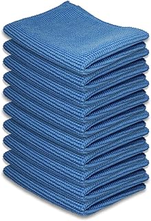 Cleaning Cloth Microfiber for Kitchen,Tablets, Laptops, PD, Phones, Silverware, Watches, Glasses, Countertop, or Any Other Delicate Surfaces (6"x 7", 10 Pack)