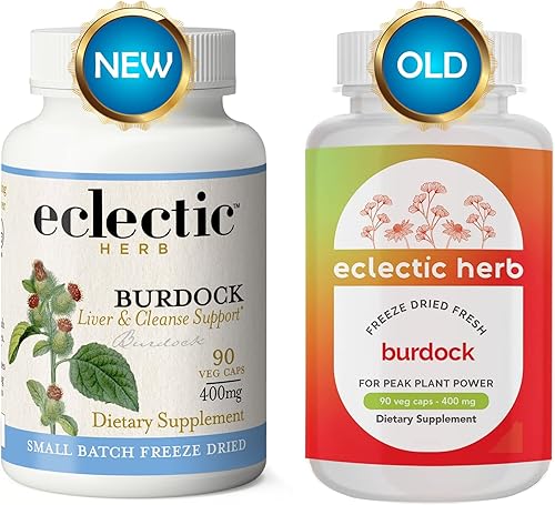 Miniatura 2 de Eclectic Institute Bardana sin OMG liofilizada fresca cruda  Apoyo digestivo  90 CT (400 mg)