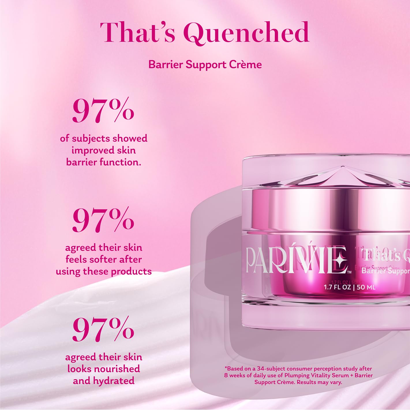 Parivie That’s Quenched Barrier Support Crème – Hydrating Moisturizer with inPHinite Youth Technology – Helps strengthen Skin Barrier, Hydrates and Replenishes Moisture – 1.7 fl oz - Image 4