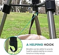 Vista 7 de Movo MV-T5 - Trípode para cámara de video de 57 pulgadas con cabeza panorámica, trípode ligero para cámara y videos, vlogging, película, trípode