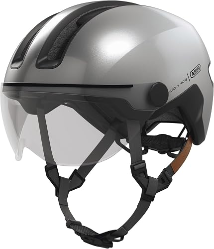 ABUS Urban Helmet HUD-Y ACE, Silver, Size L - 4