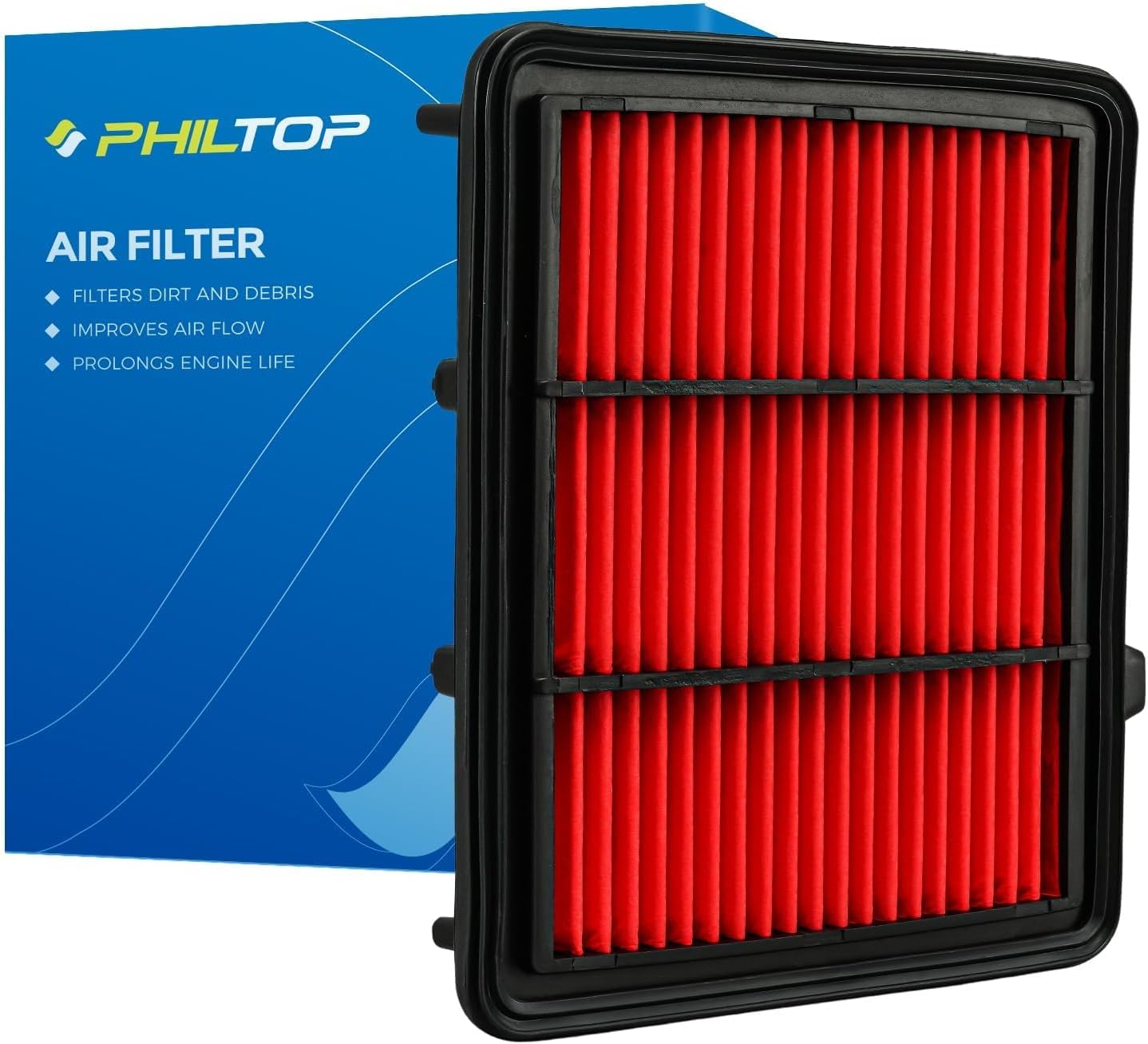 PHILTOP Upgraded Engine Air Filter, Compatible with CA12290 Honda Accord 2018-2022 1.5L, Advanced Air Filter Media, Increased Acceleration