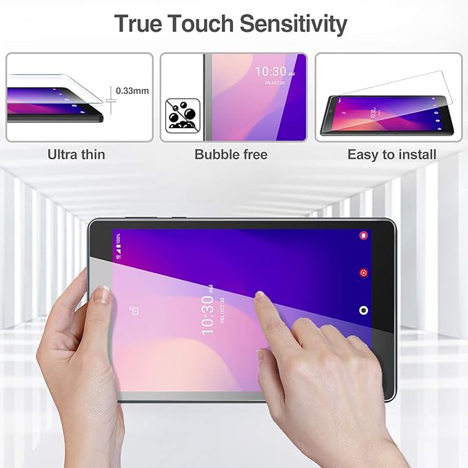 ProCase 2 Pack Protector de Pantalla de Vidrio Templado para Alcatel Joy Tab 2 2020 miniatura 3