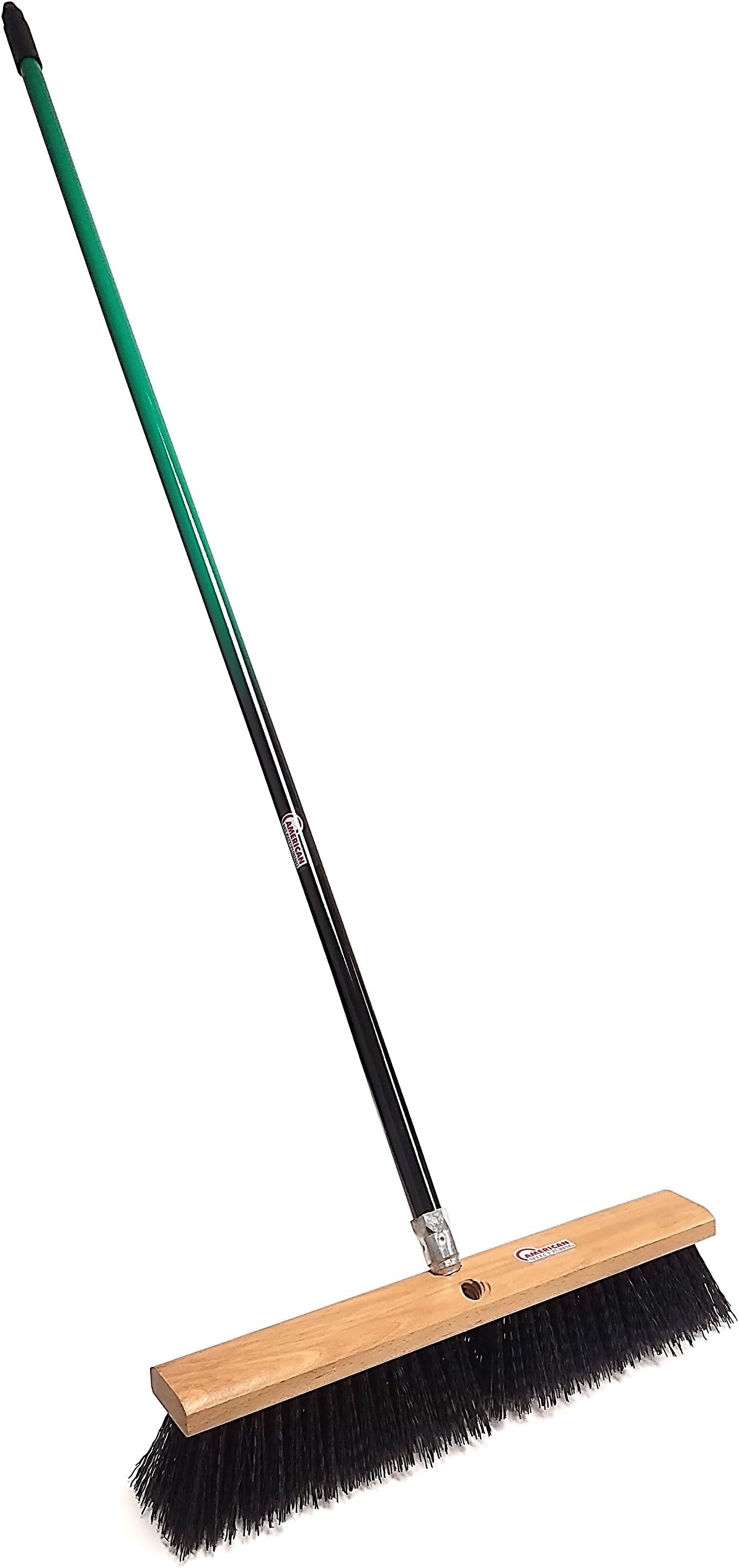 PBRA18002 Rough-Surface Push Broom with Green/Black Handle