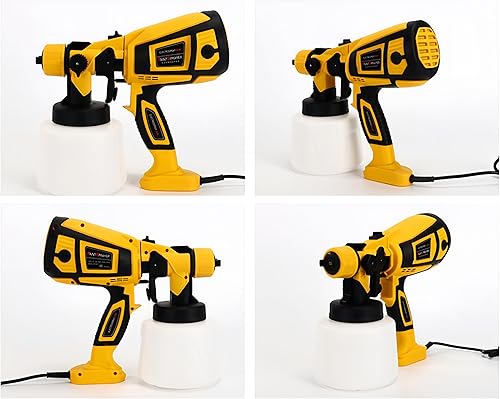 Miniatura 7 de Pulverizador eléctrico de pintura de 650 W, pistola de pintura en aerosol HVLP, pistola rociadora de pintura de alta potencia con 4 boquillas, 1