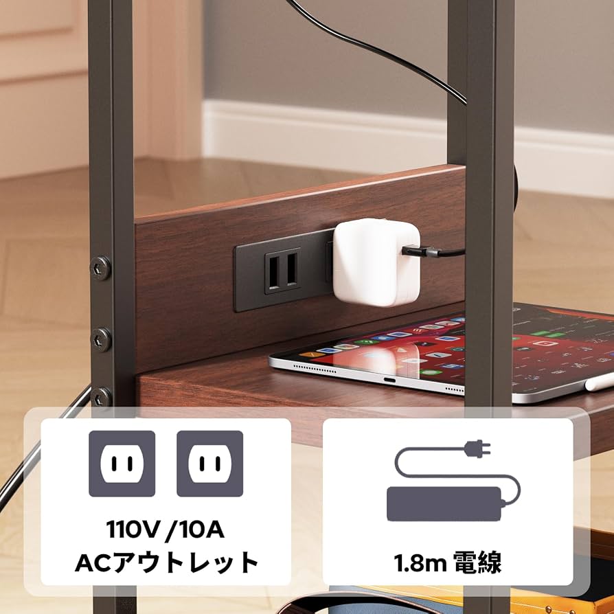 ホイールデザイン サイドテーブル Amazon｜CJMMサイドテーブルホイール付きレトロスタイルティーテーブル