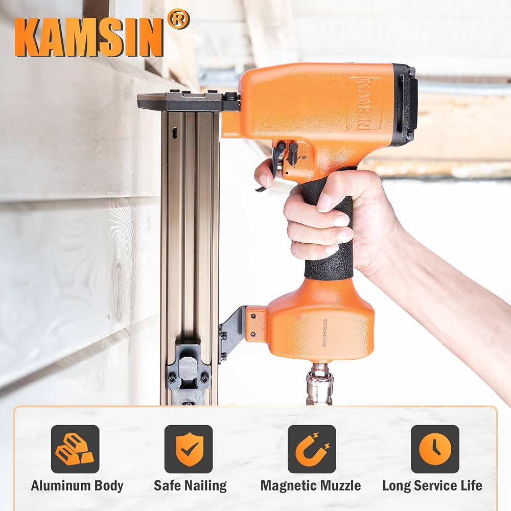 釘打ち機 Amazon.co.jp: KAMSIN 空気圧コンクリート釘打機 14ゲージ 3/4インチ
