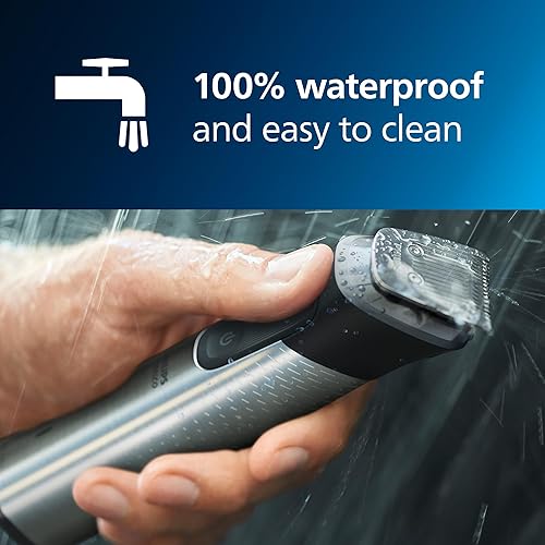 Vista 27 de Philips Norelco Multigroom Series 9000-21 piezas Kit de aseo para hombre, para barba, cuerpo, cara, nariz, oreja, recortadora de pelo con estuche