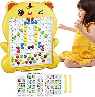 prancheta de desenho do ímã, Arte de pontos magnéticos com caneta magnética e miçangas, Arte de pontos magnéticos, brinquedos educativos Montessori, brinquedos de viagem ao ar livre para Iscork