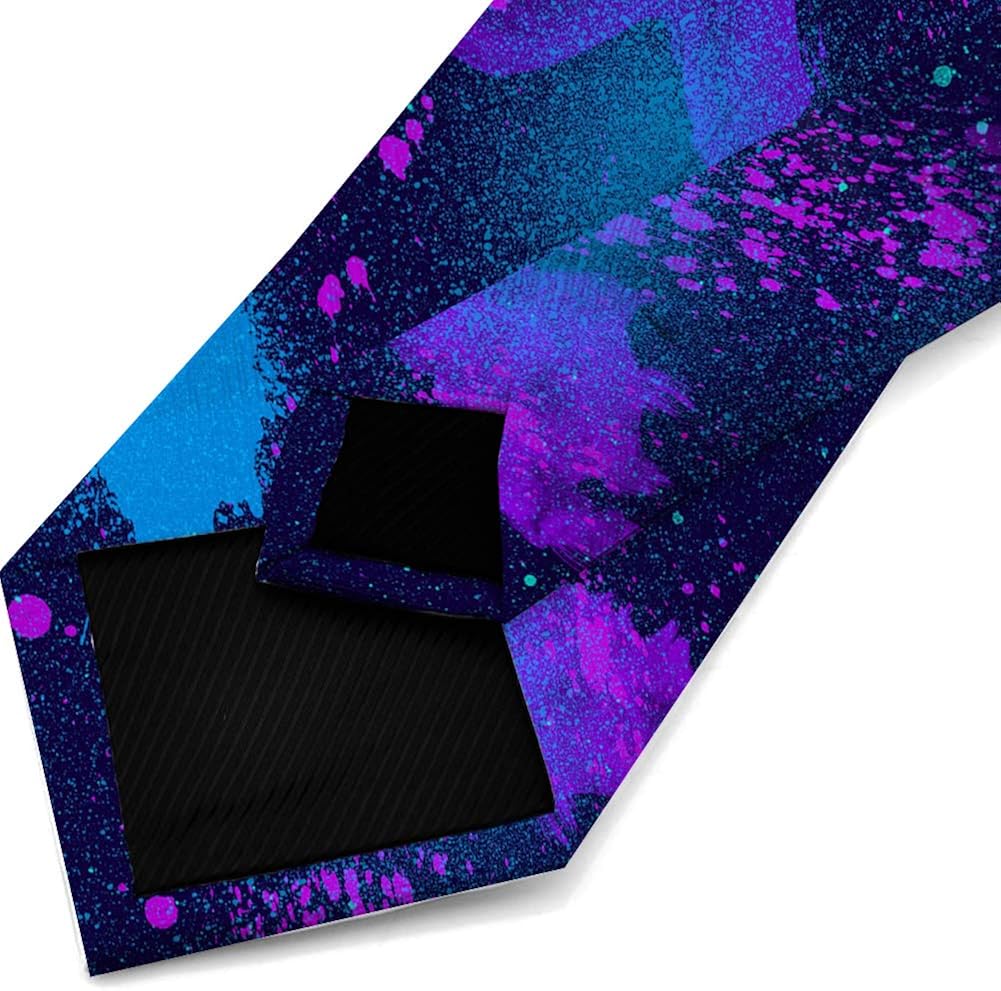 Tie Funny Neckties Watercolor Splash Ink Graffiti Art Fashion Wide Novelty Neck Ties For Men Teen : Clothing, Shoes & Jewelry