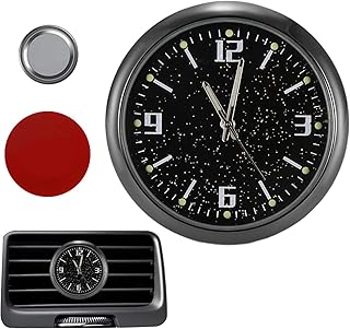 Horloge De Tableau De Bord – Mini Montre Numérique Adhésive Lumineuse | Accessoire Intérieur Véhicule Idéal Moto SUV Camping-Car Voiture Électrique Utilitaire Conducteur Voyage Long Trajet