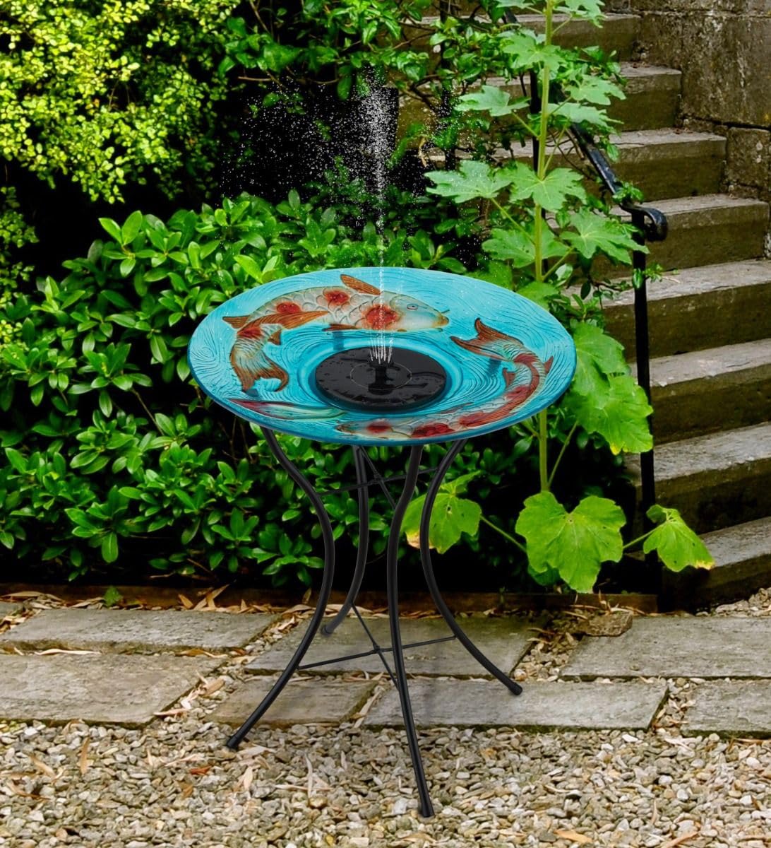 Regal Art and Gift 23 Bird Bath Koi