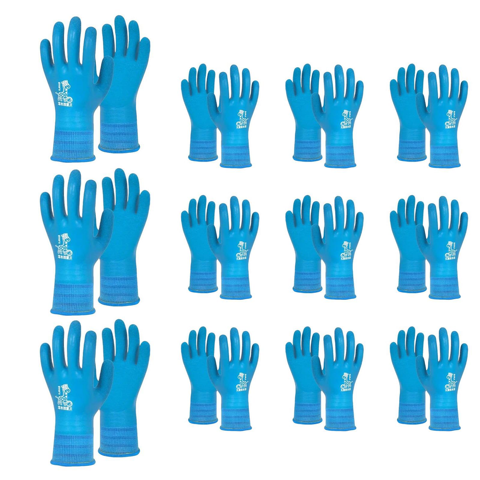 Gants en latex respirants protection animaux domestiques lot de 12 paires hygiène