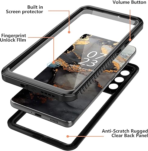 Miniatura 4 de ANTSHARE Funda para Samsung Galaxy S21 Ultra a prueba de golpes impermeable con protector de pantalla integrado 360 de cuerpo completo, resistente a