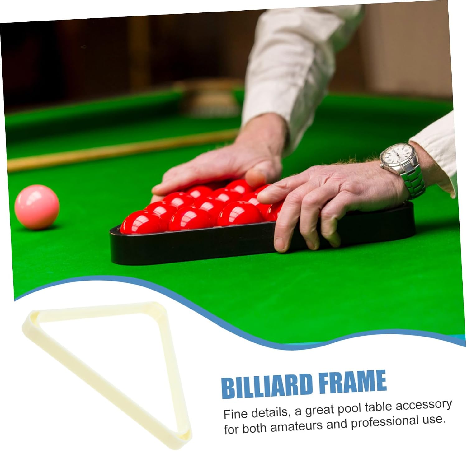 Billiard Ball Frame Pool Rack Triangle Billiard Organizer for Home Club Pool Table Snooker Balls Holder