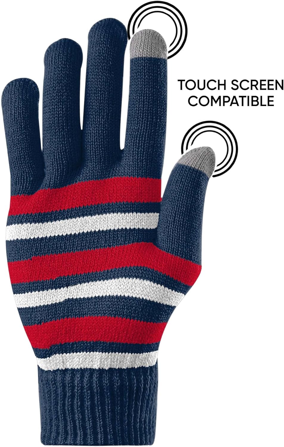 FOCO NFL Team Logo Winter Stretch Gloves - Image 3