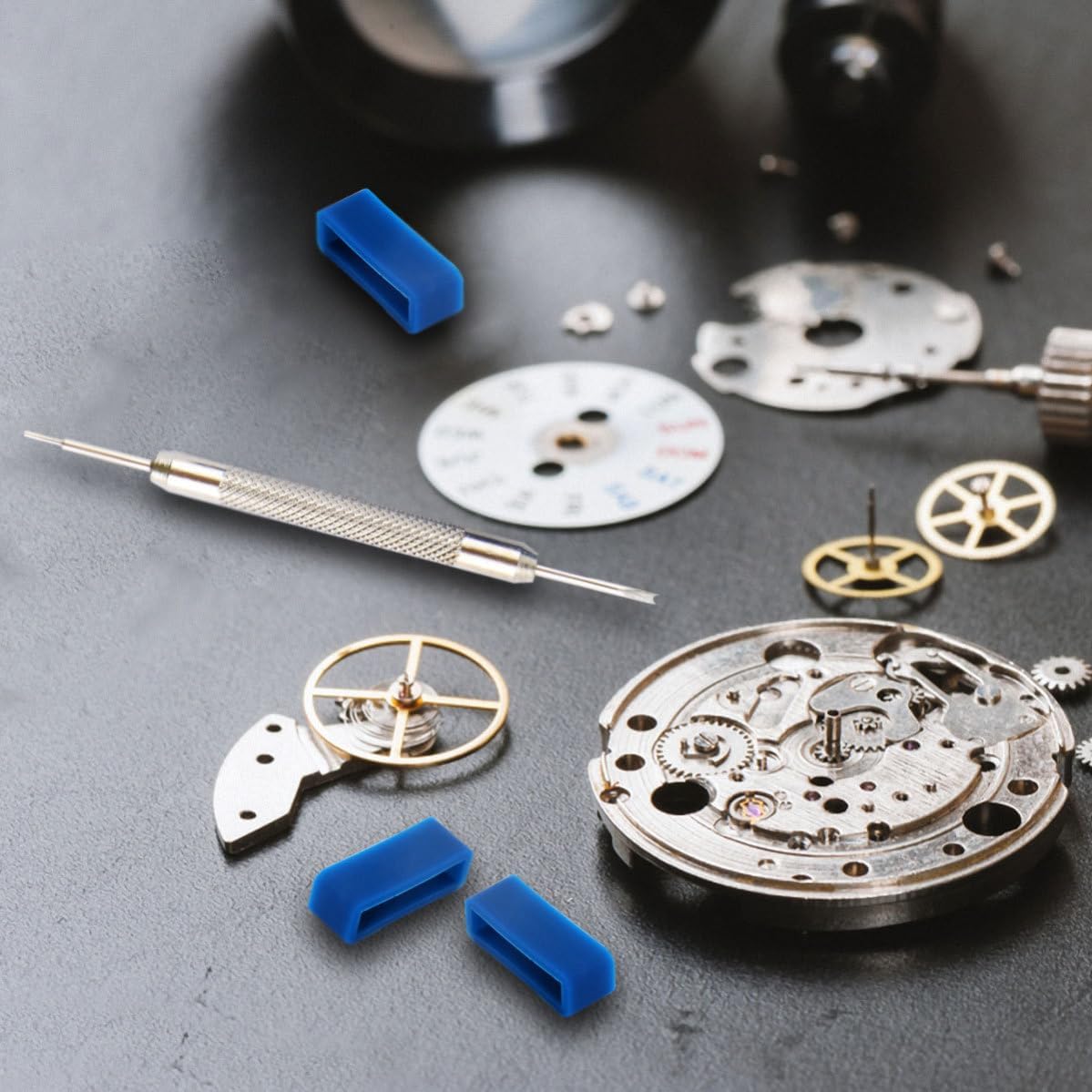 11pcs Silicone Watch Band Keeper with Anti-skid Design and Easy to Install Repair Fork for Watch Strap Replacement and Secure Fit