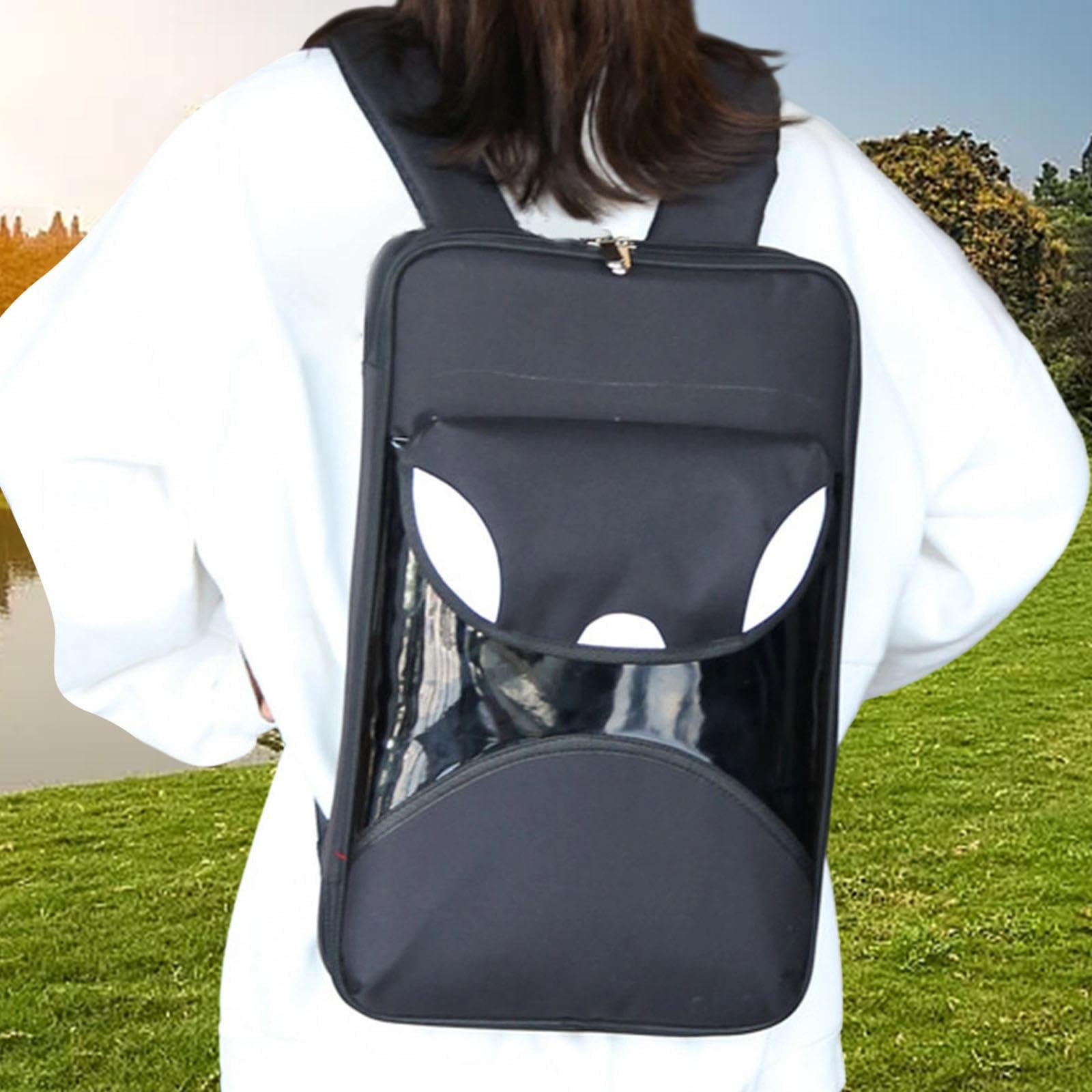 Fenteer Drum Mallet Pouch Bolsa para Drumsticks Estuche Protector de Baquetas de Batería Mochila de Oxford con Asa Funda de Gran Capacidad Adecuada para Prof, Negro