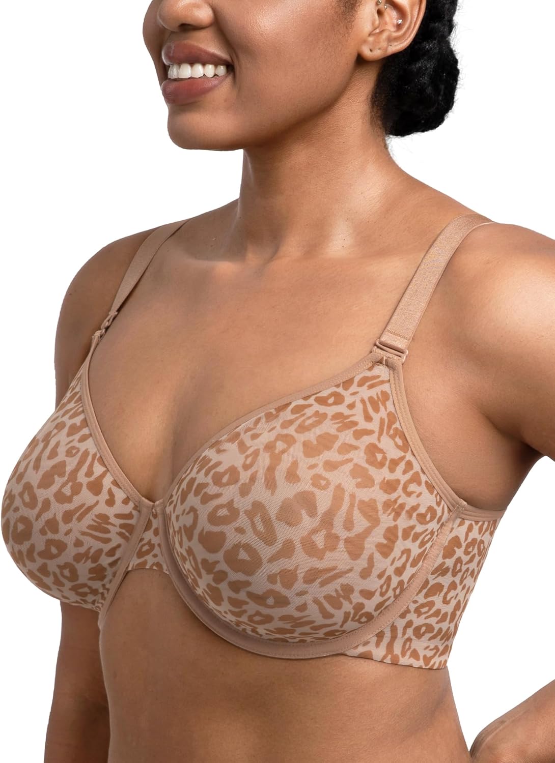 HSIA Minimizer Bras for Women Full Coverage Underwire Unlined Mesh Plus Size Convertible Bra for Big Busted - Image 2