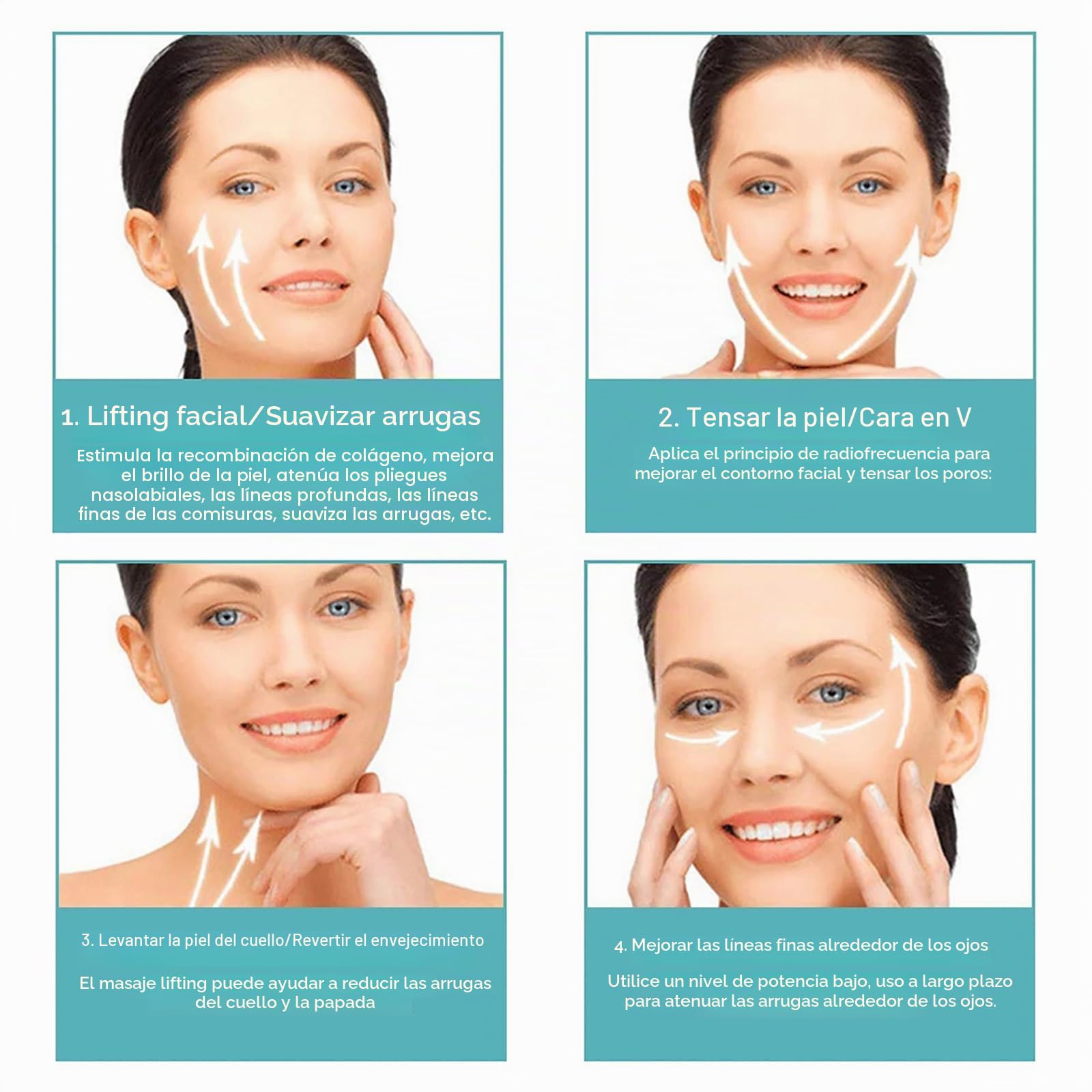 Mini HIFU facial máquina Levantamiento facial Anti arrugas Dispositivo de belleza Herramientas para el cuidado de la piel Máquina de estiramiento de la piel para el rejuvenecimiento de la piel
