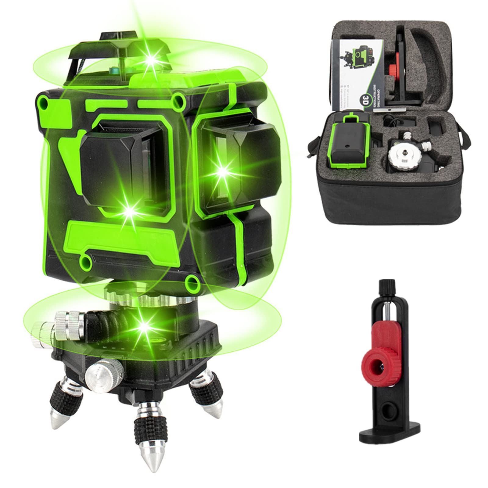 Buy Bricohepmismo Laser Level 3D 12 Lines Laser Level Professional