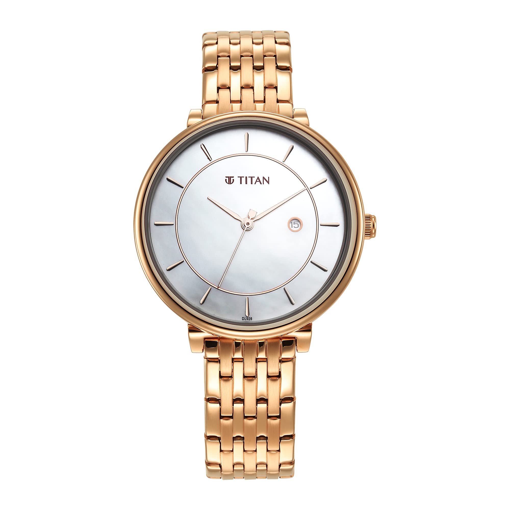 Titan Premium Workwear White Dial Analog with Date Stainless Steel Strap Watch for Women-NS2673WM01 (B0BFM6MMDT) Amazon Price History, Amazon Price Tracker