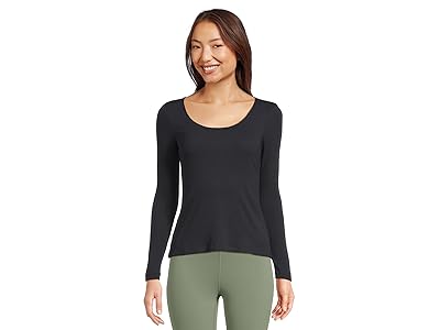 Lauren Ralph Lauren Rib-Knit Long-Sleeve Scoop Neck T-Shirts Women