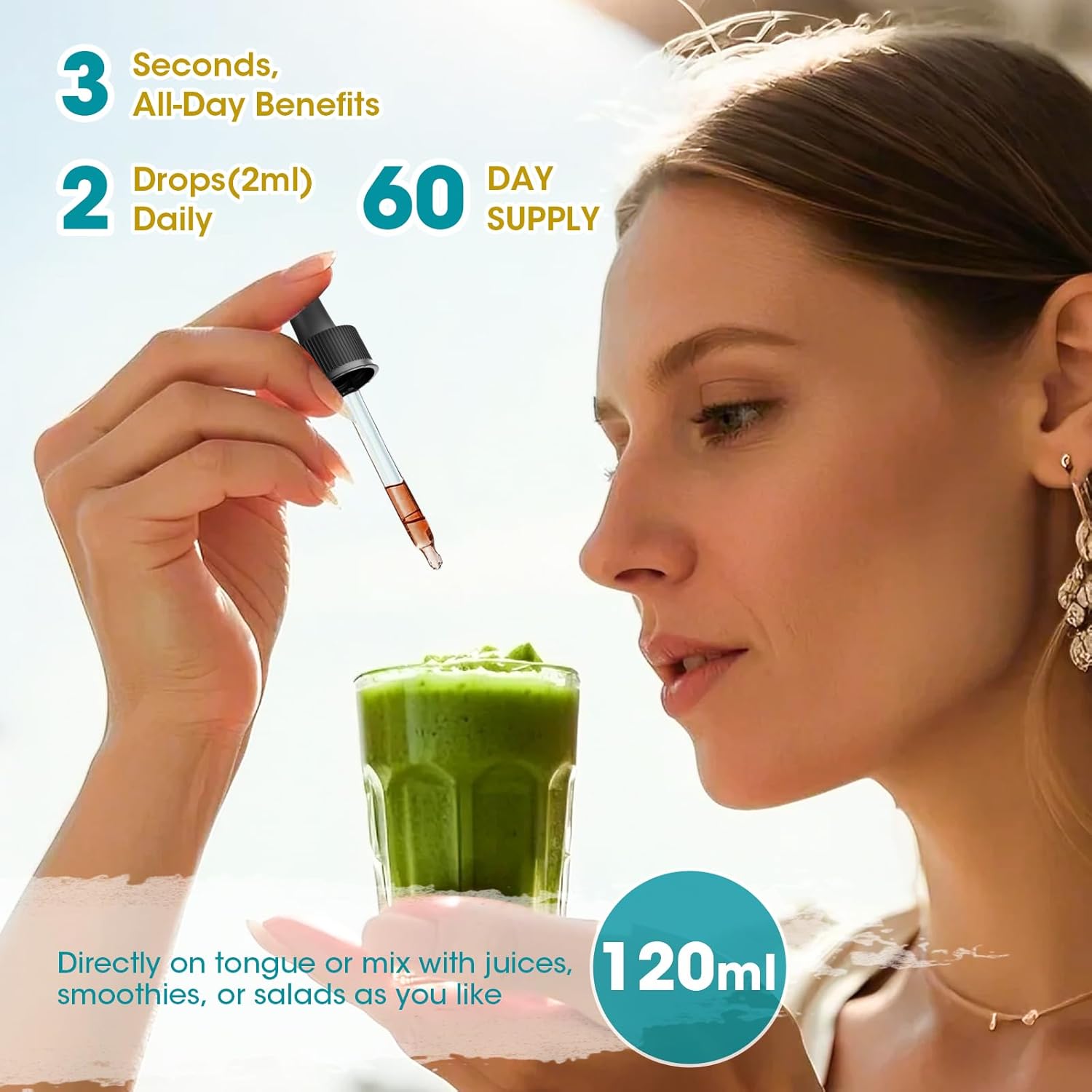 (2 Pack) Soursop Graviola Liquid Drop with Elderberry & Lion Mane Mushroom, Soursop Bitter Liquid for Immune, Gut, Antioxidants, Cell & Energy Support, Sugar-Free, 3X Power Herbal, Natural Flavor - Image 5