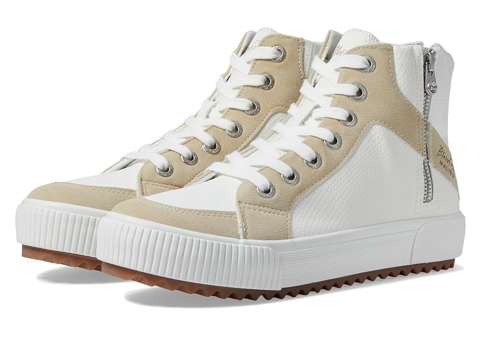 Blowfish Malibu Rezzie (White Cobra/Cool Croco/Light Taupe Amber) Women's Shoes INTERNATIONAL SHIPPING