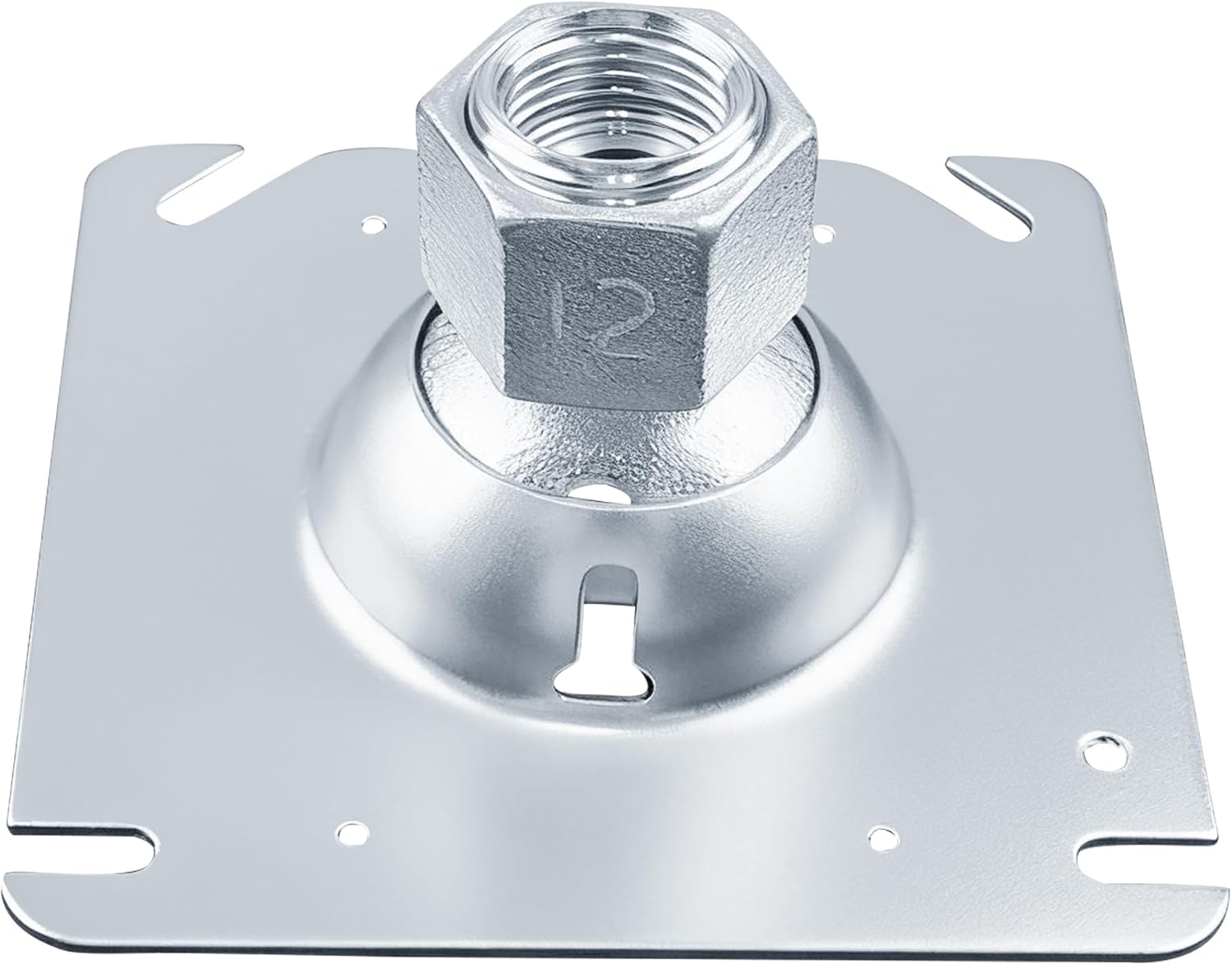 SIHAI 4-Inch Square Swivel Pendant Fixture Hanger Cover, Heavy Duty for Mounting Security Cameras, Lights, Exit Signs on Flat/Sloped Ceilings, Fits 4" Square Electrical Box, 1/2" & 3/4" Conduit (5)